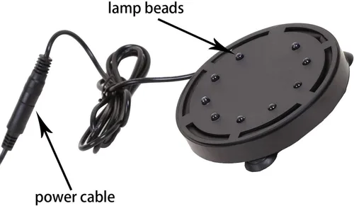 LONDAFISH Acuario Bubble Light Acuario Aire Piedra LED Luz Bomba de Aire Lámpara de Piedra de Burbuja