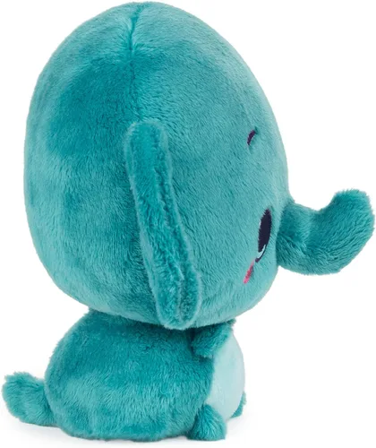 Vista 4 de GUND Drops Tony Trunks Expressive Premium Animal de peluche suave para mascotas verde azulado 6 pulgadas