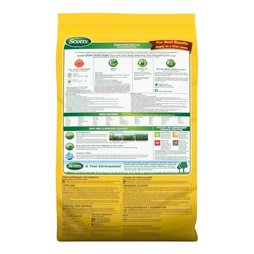 Vista 3 de Scotts Turf Builder Weed & Feed3, Herbicida Plus Fertilizante para Césped, Controla Diente de León y Trébol, 15,000 pies cuadrados, 42.87 libras.