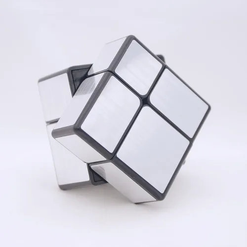 Vista 7 de Bukefuno QY Toys - Espejo de 2 x 2 bloques de cubo plateado, rompecabezas mágico de 2 x 2 x 2 pulgadas, versión plateada