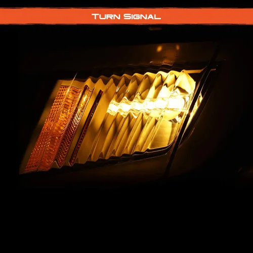 Vista 3 de AKKON - Se adapta a Ford Edge 2007-2010 Tubo de Luz LED Elegante DRL Proyector Faros Delanteros Par Carcasa - Bisel Negro