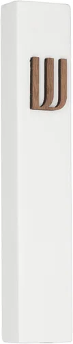 Vista 36 de A&S Mezuzot Moderna funda de mezuzá de hormigón con pergamino, fácil de despegar y pegar Mezuza (gris + espinilla grabada, 5 pulgadas)