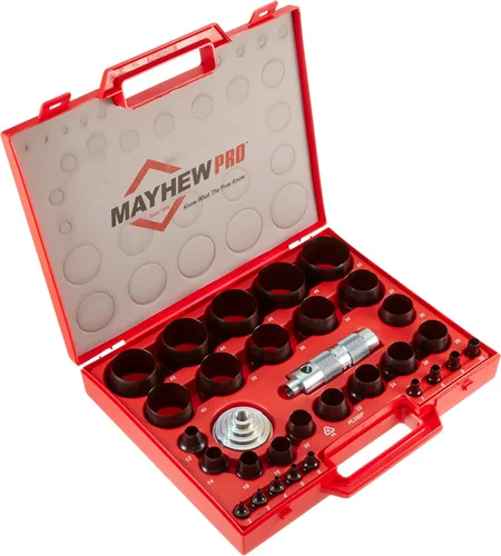 Mayhew Pro juego de 16 unidades de sacabocados SAE Imperial de 18" a 1-316".
