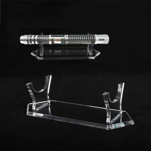 Vista 7 de WANLIAN Soporte de sable de luz para cuchillos, soporte de acrílico para sable de luz de escritorio, soporte de espada, soporte decorativo