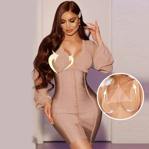 Vista 7 de Cinta de levantamiento de pecho XL, cómoda cinta para pechos grandes A-G, cinta de empuje transpirable, impermeable y resistente al sudor, atlética