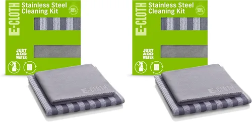 Vista 11 de Kit de Paño de Limpieza de Microfibra de Acero Inoxidable E-Cloth - Limpiador de Acero Inoxidable para Electrodomésticos, Horno, Estufa y Más