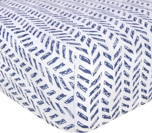 Vista 8 de Burt's Bees Baby Sábana Bajera para Cuna Ajustable de Algodón Orgánico Esencial, Transpirable para Colchones Estándar para Cuna y Niños Pequeños