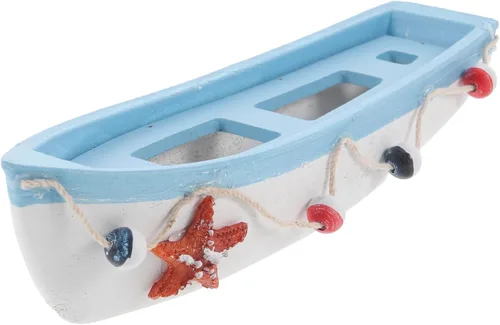 Vista 7 de Cabilock Modelo de velero de estilo mediterráneo de 7.28 pulgadas, decoración náutica de madera para oficina, mesa, dormitorio, sala de estar