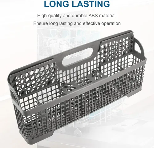 Vista 5 de AMI PARTS 8531233 WP8562043 Cesta universal de repuesto para cubiertos de lavavajillas Compatible con Whirlpool Kitchenaid, reemplaza 8531233