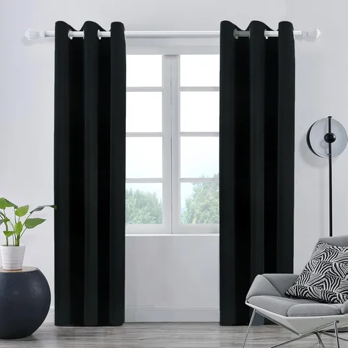 Vista 63 de Pickluc Paneles de cortina opacas con ojales, cortinas con bloqueo de luz para habitación, aislamiento térmico, reducción de ruido, protección