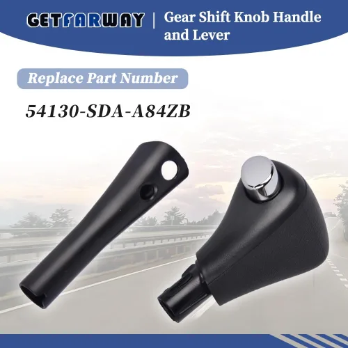 Vista 3 de 54130-SDA-A84ZB Pomo de palanca de cambios compatible con Honda Accord 2003-2005