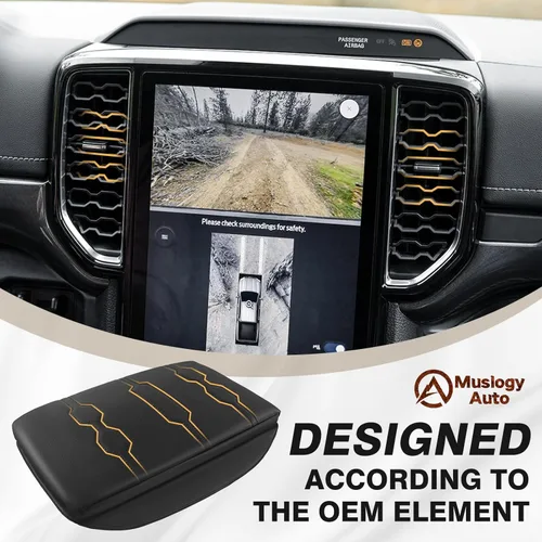 Vista 297 de Muslogy Funda para reposabrazos de consola central apta para Chevy Silverado/Tahoe y GMC Sierra/Yukon 2007-2013, cómoda almohadilla