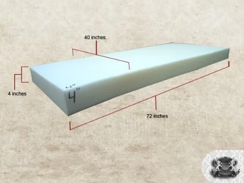 Vista 2 de Lámina de espuma de densidad media 4 pulgadas x 40 pulgadas x 72 pulgadas
