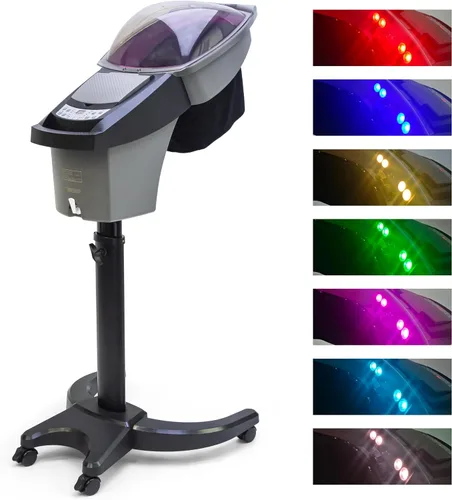 Salón Profesional Vaporizador De Pelo Con Capucha 7 Color Cuero Cabelludo Luz de 7 colores