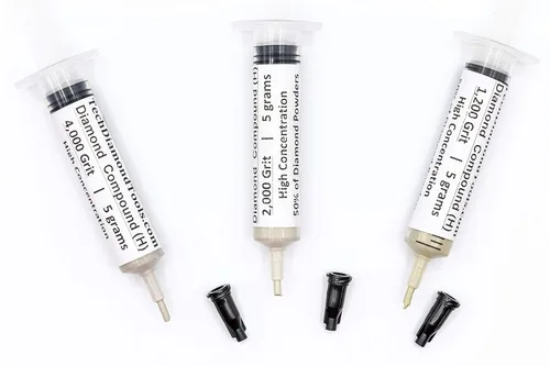 Vista 7 de TechDiamondTools Kit de 3 pasta de pulido de diamante compuesto de pulido 1200 2000 4000 grano para mármol vidrio metal roca joyería resina piedra