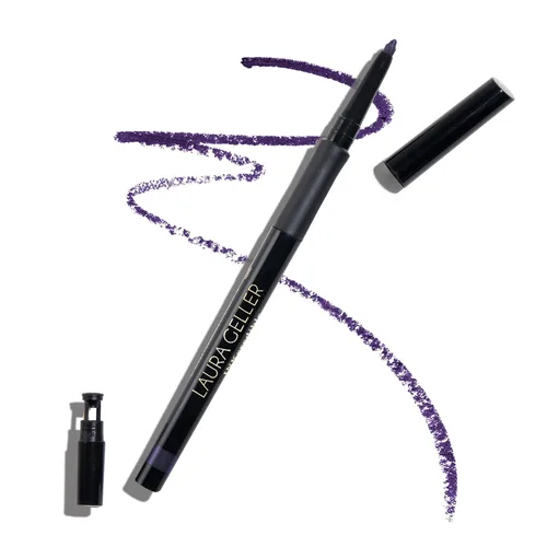 Vista 17 de LAURA GELLER NEW YORK INKcredible Gel Eyeliner - Blackbird - Lápiz delineador de ojos impermeable a prueba de manchas - Sacapuntas integrado