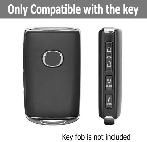 Vista 2 de Funda para llavero compatible con Mazda 3, 6, CX-30, CX-5, CX-9, CX-50, 2019, 2020, 2021, 2022, 2023, accesorios automotrices brillantes (rosa)