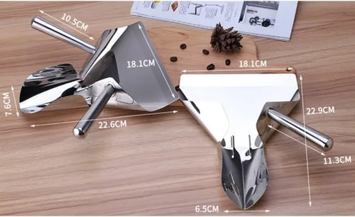 Vista 4 de DOITOOL Cuchara de palomitas de maíz de acero inoxidable, cuchara pequeña para papas fritas, mango de pala para freír y suministros de servicio