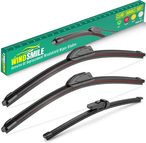 Vista 45 de 15" 15" 13" Juego de 3 limpiaparabrisas de repuesto para parabrisas para Jeep Wrangler 2007-2017 / Jeep Wrangler JK 2008-2018 limpiaparabrisas