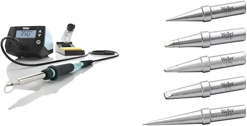 Weller WE1010NA Estación de soldadura digital con 5 piezas conicales y destornilladores ET Juego de puntas de soldadura