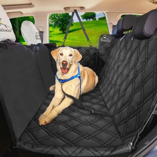 Meadowlark Funda de asiento de coche para perro con hamaca de alta calidad, protector de asiento de automóvil, antideslizante, material para perro,