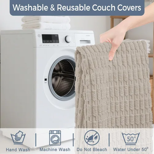 Vista 7 de Funda Protectora para Sofá de Perro, Fundas para Sofás para Mascotas Lavables, Funda para Sofá de Mascotas Impermeable y Antideslizante, Fundas