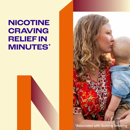 Vista 4 de Nicorette goma de mascar de nicotina de 2 mg para ayudar a dejar de fumar - Ayuda para dejar de fumar con sabor a frutas refrescantes, 20