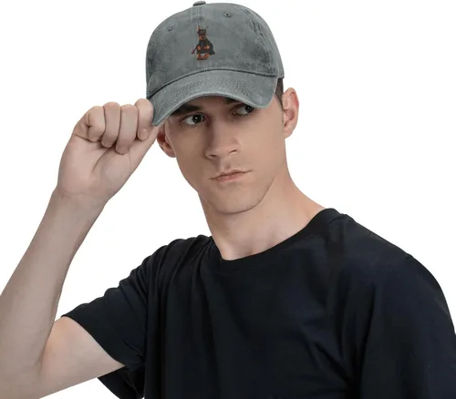 Vista 8 de Gorras divertidas para perros, gorra de béisbol Doberman Pinscher para hombres, sombreros de moda para mujer, Gris