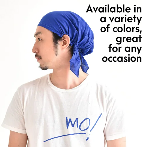 Vista 6 de Casualbox PRE-TIED Bandana Cap Head Wrap du Rag Respiración Rayón All Season