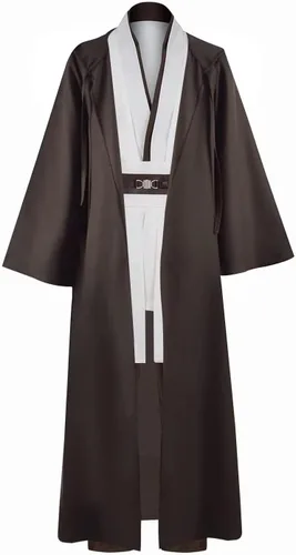 Vista 2 de Anakin - Disfraz de túnica con capucha para adultos, para Halloween, cosplay, uniforme