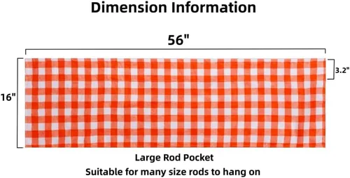 Vista 7 de Valencias de ventana WOSIBO Buffalo (naranja y blanco)
