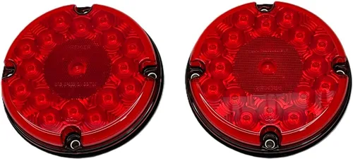 United Pacific 39961B Luz de señal de freno/trasa/giro, 17 LED de 7 pulgadas, LED roja/lente roja