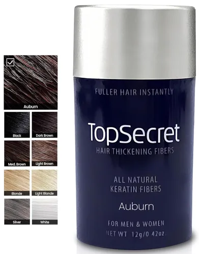Vista 69 de Top Secret Aplicador de fibras de construcción para engrosar el cabello incluido, relleno de cabello natural e indetectable para hombres y mujeres
