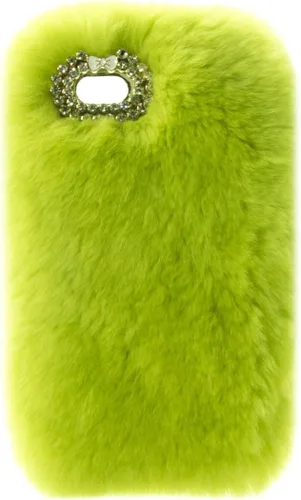 Vista 8 de Funda para LG K22, LG K22 Plus, de lujo, hecha a mano, de piel de conejo Rex suave y esponjosa funda para LG K22 (azul oscuro)