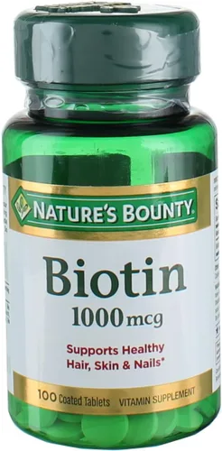 Nature's Bounty Energy Health Comprimidos recubiertos de biotina, 1000 mcg, 100 unidades (1 paquete)
