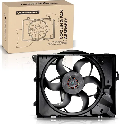 Ensamble de ventilador de enfriamiento de radiador de motor A-Premium compatible con modelos BMW - 325i 2006, 325xi 2006, 328i 2007-2013, 328i