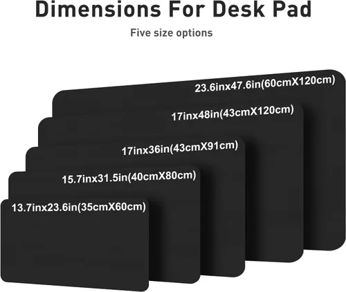 Vista 898 de Aothia Protector de escritorio de cuero, alfombrilla para mouse, alfombrilla de escritorio de oficina, 31.5 x 15.7 pulgadas, secante de escritorio