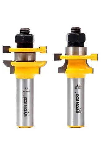 Vista 3 de YONICO Router Bits Set Rail and Stile 2 Bit Junior Ogee 1/2-Inch Shank 12271