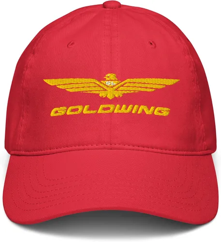 Vista 6 de Honda Gorro de béisbol ajustable con logotipo de Goldwing, Azul marino