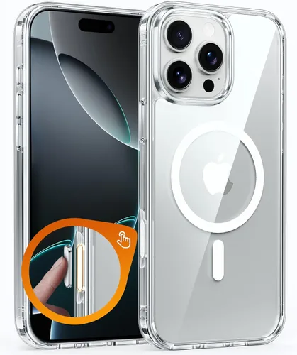 Vista 315 de FNTCASE para iPhone Air Case Clear: Fundas magnéticas para teléfono con protector de pantalla a prueba de caídas, compatibles con Magsafe, delgadas