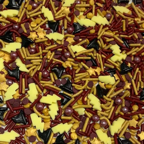 Vista 5 de COOL MOM SPRINKLES Gránulos de mago (4 onzas) Gránulos de cumpleaños de Harry Potter para decorar pasteles, cupcakes, galletas y postres Mezclado