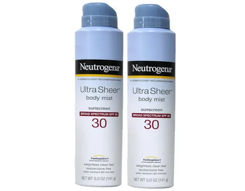 Vista 10 de Neutrogena Ultra Sheer Body Mist - Protector solar en aerosol de amplio espectro, SPF 70, protector solar en aerosol ligero, no graso y resistente