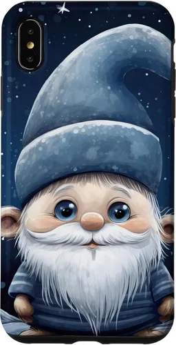 Vista 11 de iPhone 16 Funny Winter Gnome For Christmas Cute Xmas Snowflake Pattern Case