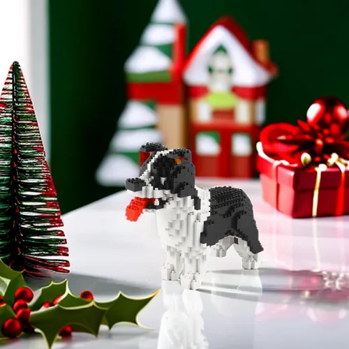 Vista 6 de Larcele Juego de Bloques de Construcción de Perro Micro, Kit de Ladrillos de Juguete de Construcción Mini para Mascotas, 950 Piezas KLJM-02