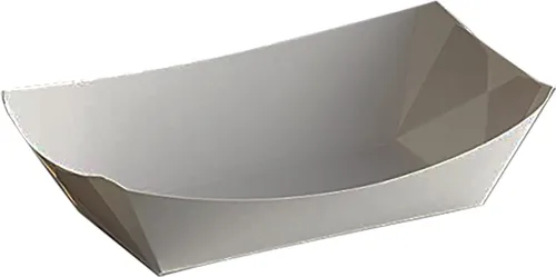 Vista 10 de Angel's Peel Lounge Bandeja de papel blanco para alimentos, resistente a la grasa y apta para microondas, bandejas de papel resistentes ideales