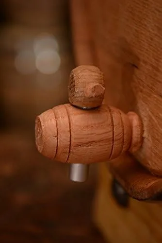 Vista 4 de Personalizado Barril de envejecimiento de bourbon de roble blanco americano roble envejecido (20 litros, aros negros)