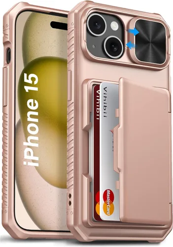 Vista 27 de Vihibii Funda tipo cartera para Google Pixel 9a con tarjetero (4 tarjetas), [bloqueo RFID], cubierta de cámara deslizante y bordes elevados