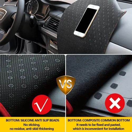 Vista 5 de AUQDD Alfombrilla de Cubierta del Tablero Compatible con La-nd Rover LR3 2005 2006 2007 2008 2009 /2010-2016 LR4, 2006-2009 Range Rover