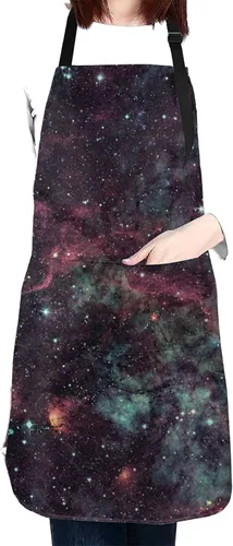 Vista 7 de Waterproof Apron with 2 Pockets Cooking Kitchen Bib Aprons for Women Men Unisex Adjustable Waterproof Stain Resistant