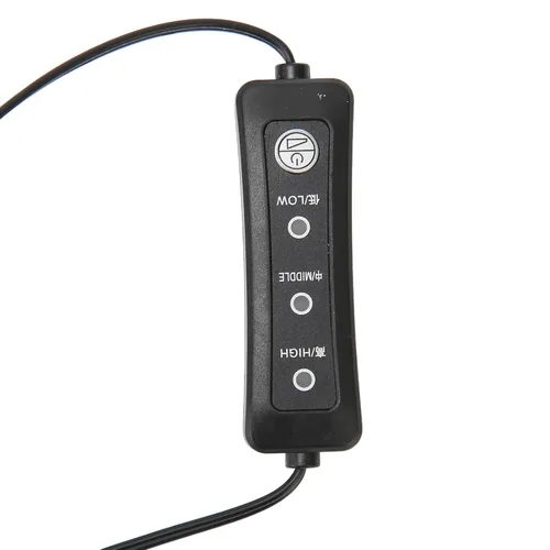 Vista 6 de Ventilador USB de 3.8 pulgadas, modo de 3 velocidades, DC 5V, sin escobillas, 3800 RPM, 22 CFM, para impresora 3D de electrónica de PC, amplia